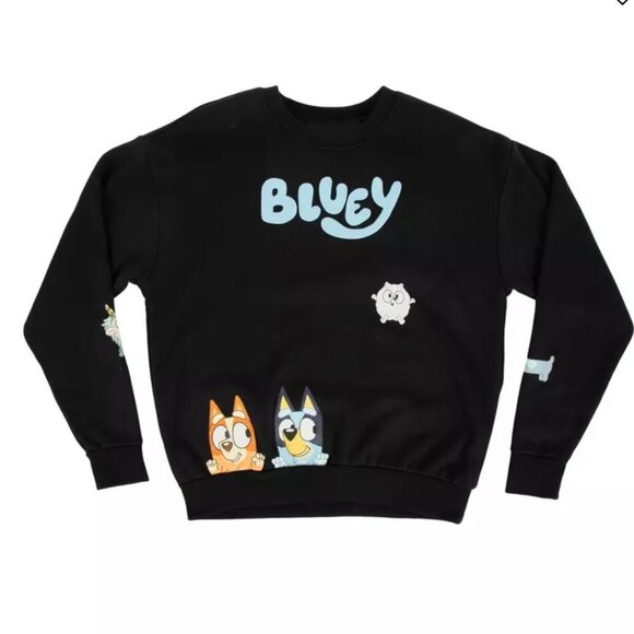 Bluey Sweatshirt crewneck black unisex Sz XXL Bingo - Picture 3 of 12